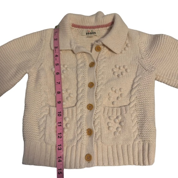 Mini Boden | Cream Bobble Knit Cardigan Sweater Size 6-7Y - Picture 11 of 11